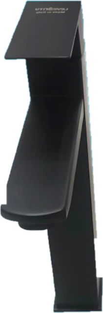 Matte black basin mixer