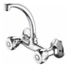 Wall sink mixer