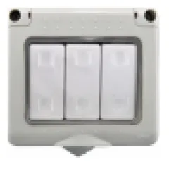 Weatherproof 3-gang switch