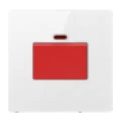20A water heater switch, white glass
