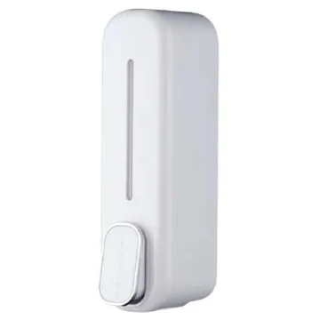 White soap dispenser