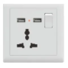 Multi socket with 2 USB