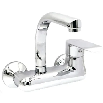 Wall sink mixer