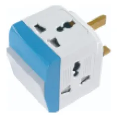 13A adaptor with switch and light