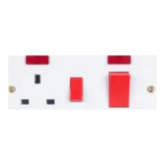 45A switch with 13A socket