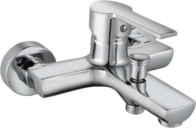 Wall-mounted bath mixer