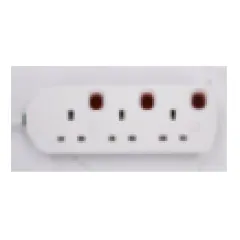 3-way extension socket