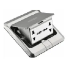 Silver floor socket